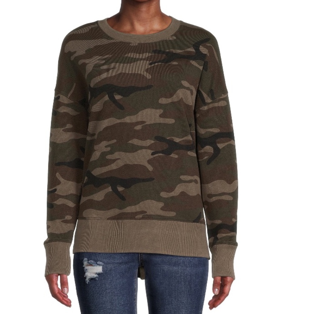 Camo crew neck